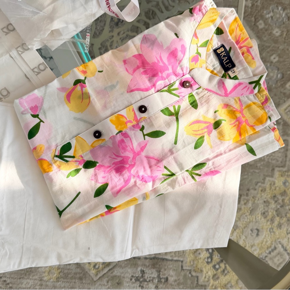 Boys kurta pajama - Pink and Yellow
